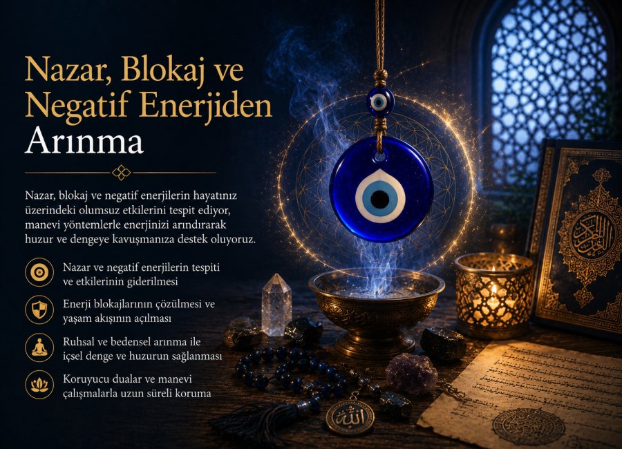 Nazar, Blokaj ve Negatif Enerjiden Arınma